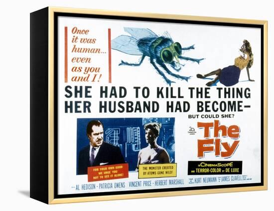 The Fly, Vincent Price, Patricia Owens, 1958-null-Framed Stretched Canvas