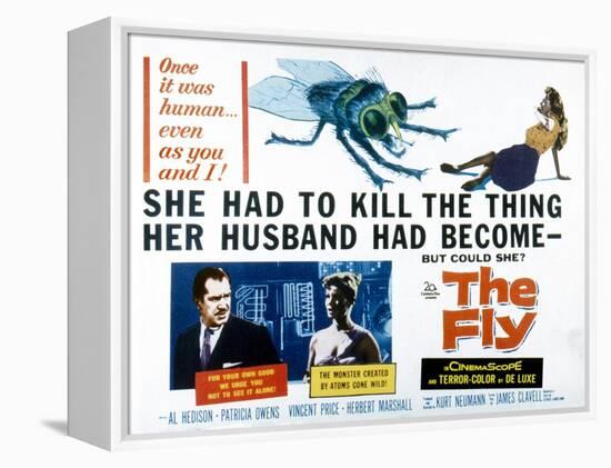 The Fly, Vincent Price, Patricia Owens, 1958-null-Framed Stretched Canvas