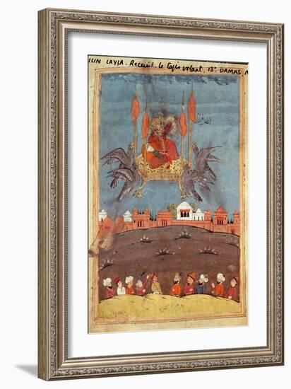 The Flying Carpet, from the Poem 'Layla and Majnun' by Nizami-null-Framed Giclee Print