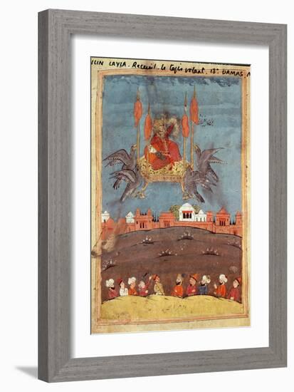 The Flying Carpet, from the Poem 'Layla and Majnun' by Nizami-null-Framed Giclee Print