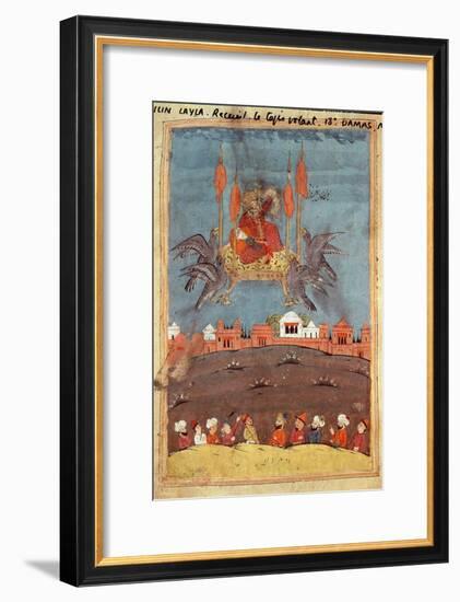 The Flying Carpet, from the Poem 'Layla and Majnun' by Nizami-null-Framed Giclee Print