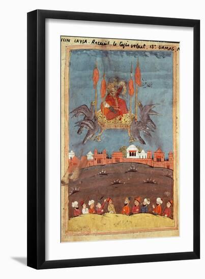 The Flying Carpet, from the Poem 'Layla and Majnun' by Nizami-null-Framed Giclee Print