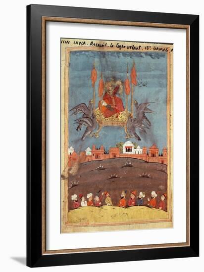 The Flying Carpet, from the Poem 'Layla and Majnun' by Nizami--Framed Giclee Print