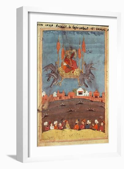 The Flying Carpet, from the Poem 'Layla and Majnun' by Nizami-null-Framed Giclee Print