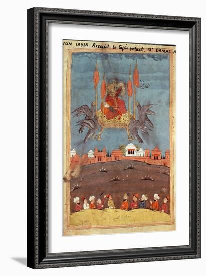 The Flying Carpet, from the Poem 'Layla and Majnun' by Nizami-null-Framed Giclee Print