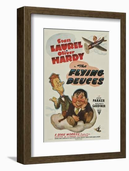 The Flying Deuces, Stan Laurel, Oliver Hardy, 1939-null-Framed Photo