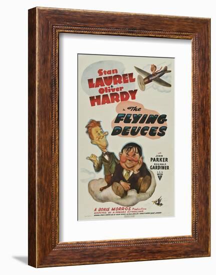 The Flying Deuces, Stan Laurel, Oliver Hardy, 1939-null-Framed Photo