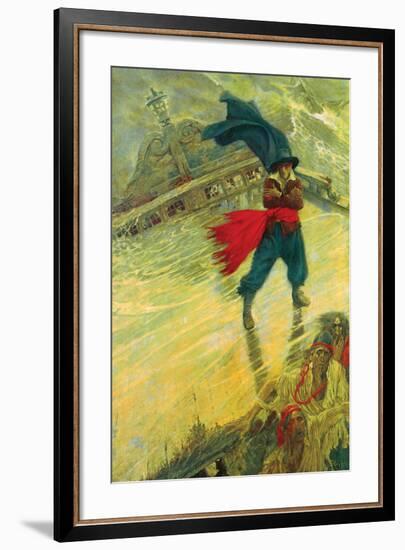 The Flying Dutchman-Howard Pyle-Framed Premium Giclee Print