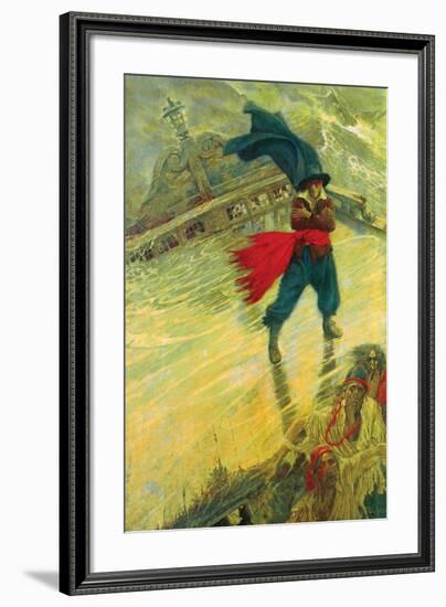 The Flying Dutchman-Howard Pyle-Framed Premium Giclee Print