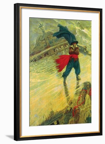 The Flying Dutchman-Howard Pyle-Framed Premium Giclee Print