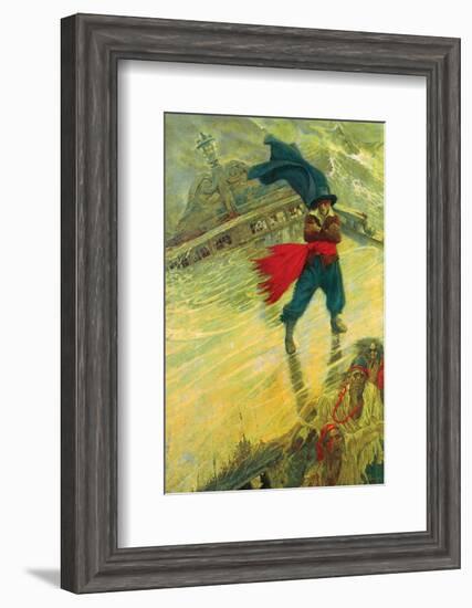 The Flying Dutchman-Howard Pyle-Framed Premium Giclee Print