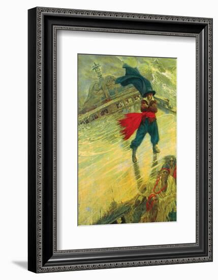 The Flying Dutchman-Howard Pyle-Framed Premium Giclee Print