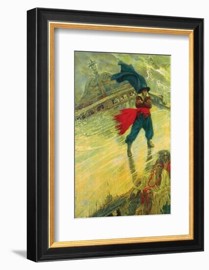 The Flying Dutchman-Howard Pyle-Framed Premium Giclee Print