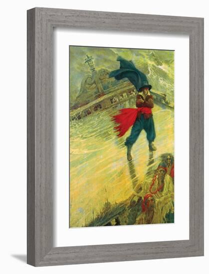 The Flying Dutchman-Howard Pyle-Framed Premium Giclee Print