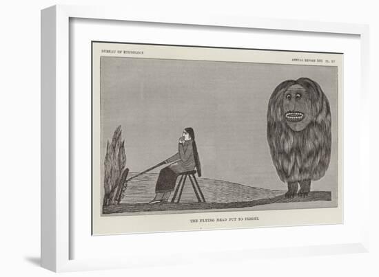 The Flying Head Put to Flight-null-Framed Giclee Print