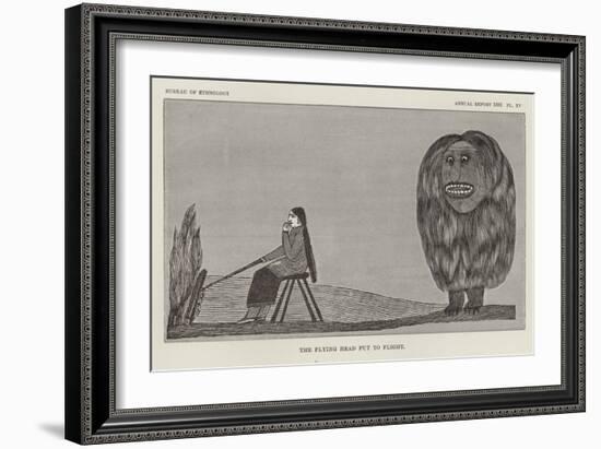 The Flying Head Put to Flight-null-Framed Giclee Print