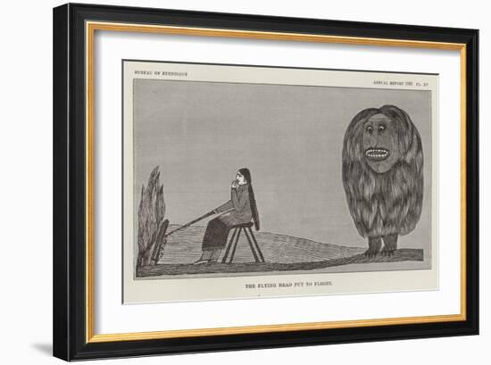 The Flying Head Put to Flight-null-Framed Giclee Print