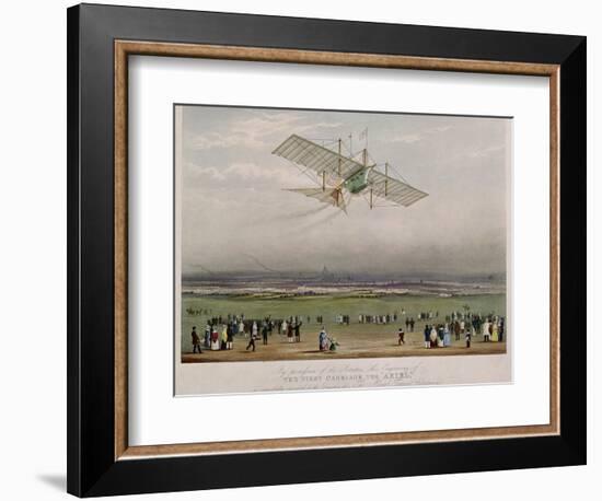 The Flying Machine, the "Ariel," from Designs Prepared by W.S. Henson in 1842-null-Framed Giclee Print