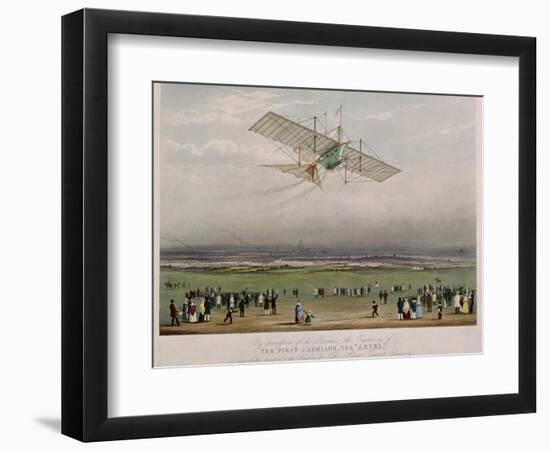 The Flying Machine, the "Ariel," from Designs Prepared by W.S. Henson in 1842-null-Framed Giclee Print