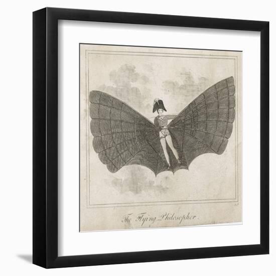 The Flying Man, a Proposal from the Napoleonic Era-null-Framed Art Print