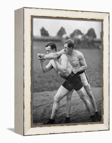 The Flying Mare Outside, Wrestling Display, Aldershot, Hampshire, 1896-Gregory & Co-Framed Premier Image Canvas