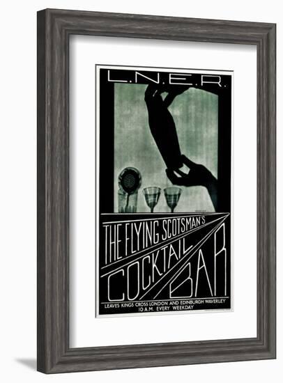 The Flying Scotsman's Cocktail Bar-null-Framed Art Print