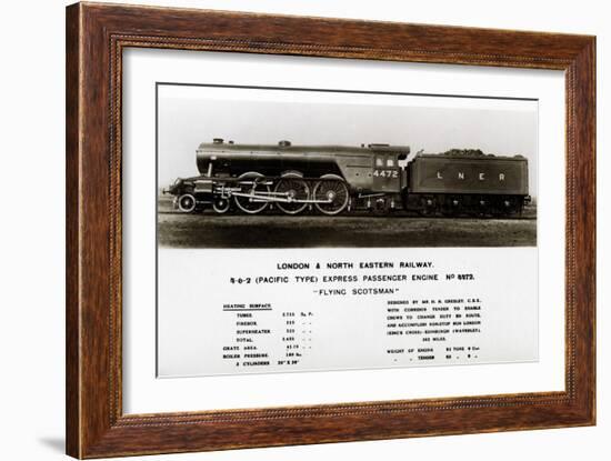 The 'Flying Scotsman' Steam Locomotive, 20th Century-null-Framed Giclee Print