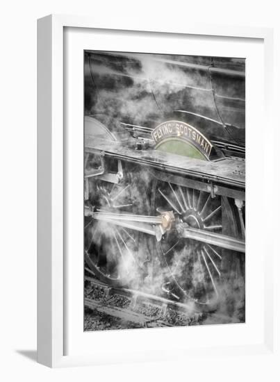 The Flying Scotsman steam locomotive at Goathland station, North Yorkshire Moors Railway, England-John Potter-Framed Photographic Print