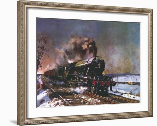 The Flying Scotsman-Terence Cuneo-Framed Premium Giclee Print