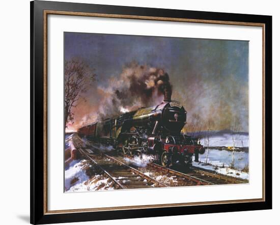 The Flying Scotsman-Terence Cuneo-Framed Premium Giclee Print