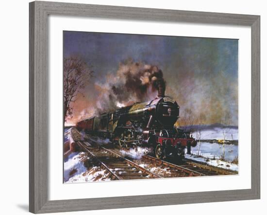 The Flying Scotsman-Terence Cuneo-Framed Premium Giclee Print