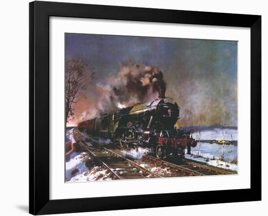 The Flying Scotsman-Terence Cuneo-Framed Premium Giclee Print