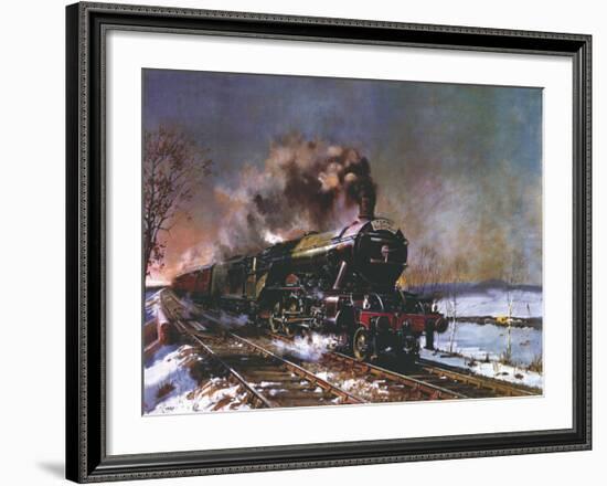 The Flying Scotsman-Terence Cuneo-Framed Premium Giclee Print