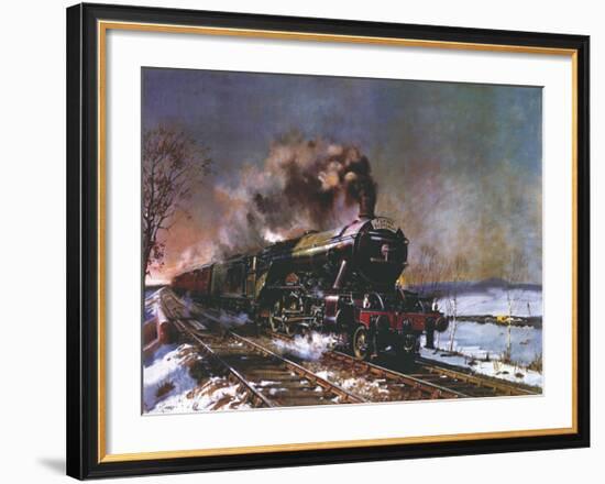 The Flying Scotsman-Terence Cuneo-Framed Premium Giclee Print