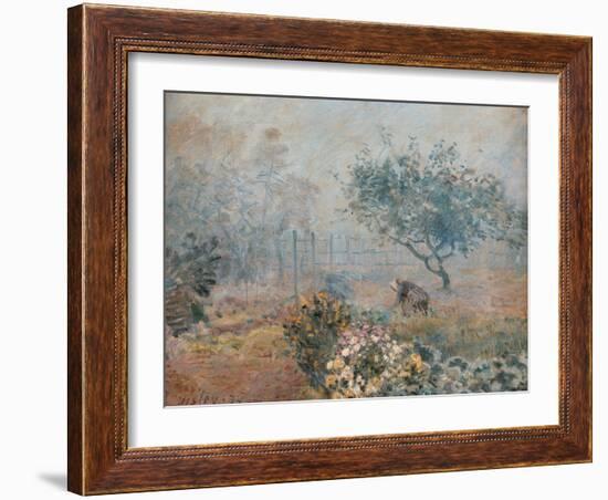 The Fog, Voisins-Alfred Sisley-Framed Giclee Print