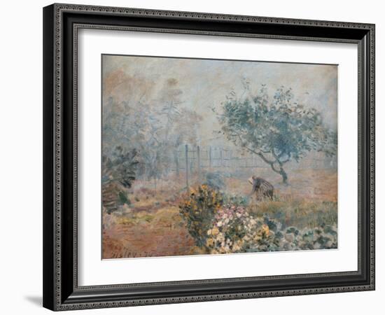 The Fog, Voisins-Alfred Sisley-Framed Giclee Print