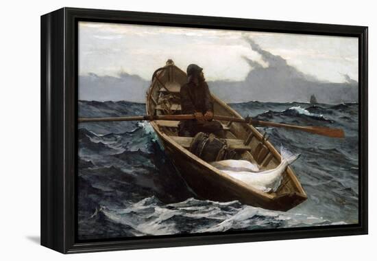 The Fog Warning by Winslow Homer-Winslow Homer-Framed Premier Image Canvas