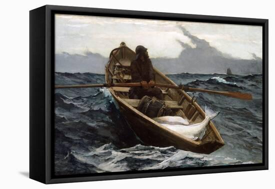 The Fog Warning by Winslow Homer-Winslow Homer-Framed Premier Image Canvas