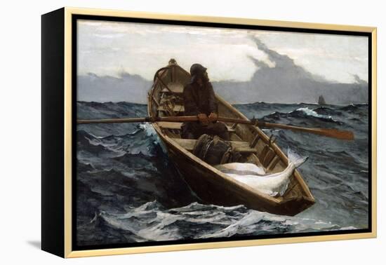 The Fog Warning by Winslow Homer-Winslow Homer-Framed Premier Image Canvas