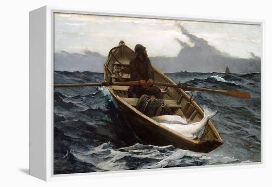 The Fog Warning by Winslow Homer-Winslow Homer-Framed Premier Image Canvas