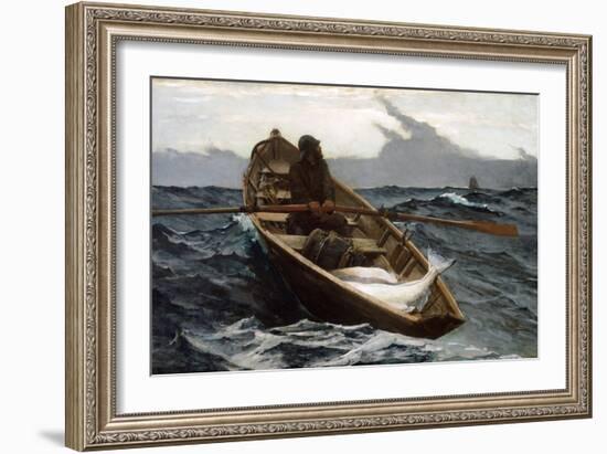 The Fog Warning by Winslow Homer-Winslow Homer-Framed Giclee Print