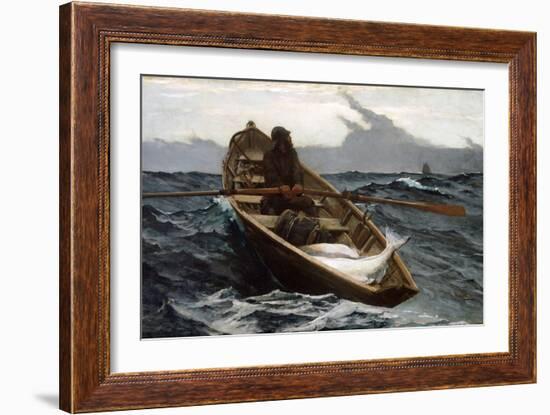 The Fog Warning by Winslow Homer-Winslow Homer-Framed Giclee Print