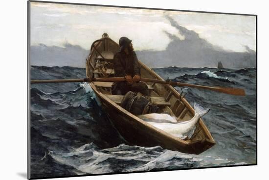 The Fog Warning by Winslow Homer-Winslow Homer-Mounted Giclee Print