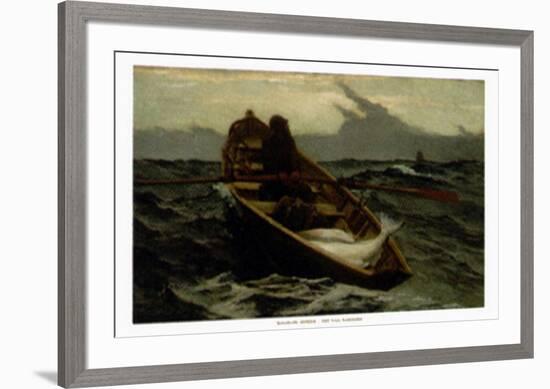 The Fog Warning-Winslow Homer-Framed Art Print