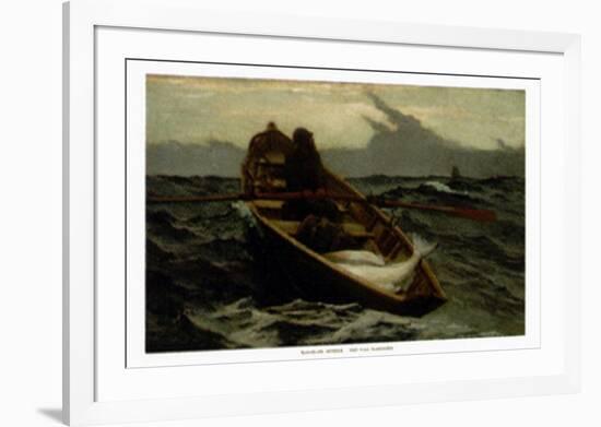 The Fog Warning-Winslow Homer-Framed Art Print