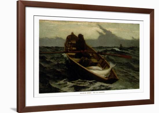 The Fog Warning-Winslow Homer-Framed Art Print