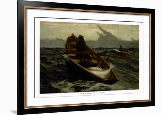 The Fog Warning-Winslow Homer-Framed Art Print