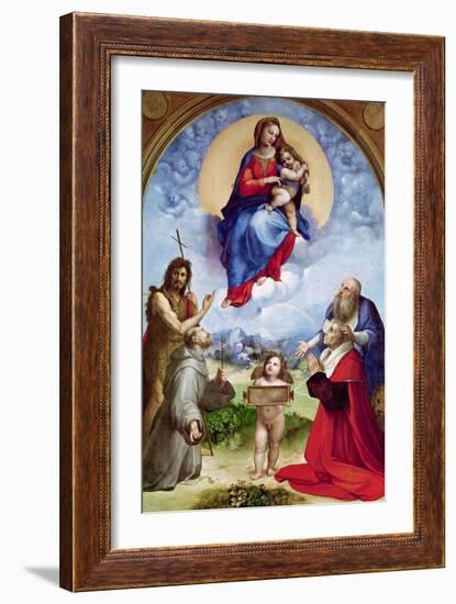 The Foligno Madonna, circa 1511-12-Raphael-Framed Giclee Print