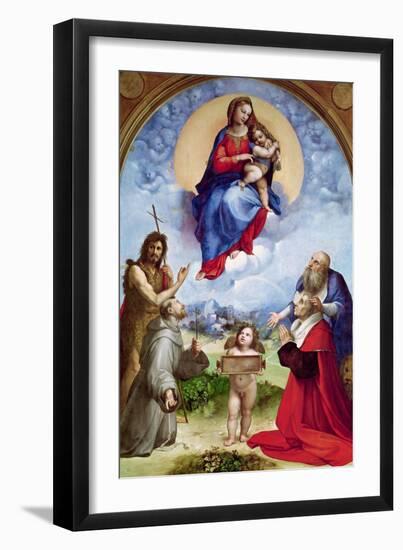 The Foligno Madonna, circa 1511-12-Raphael-Framed Giclee Print