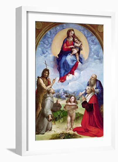 The Foligno Madonna, circa 1511-12-Raphael-Framed Giclee Print